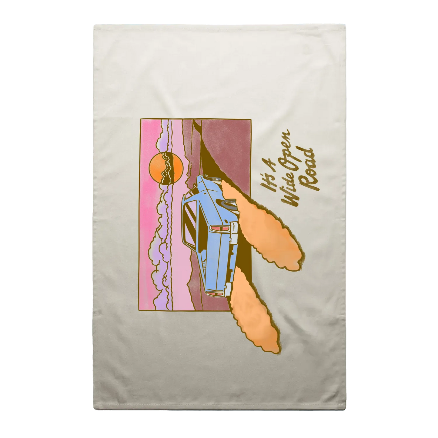 Cream front flat lay