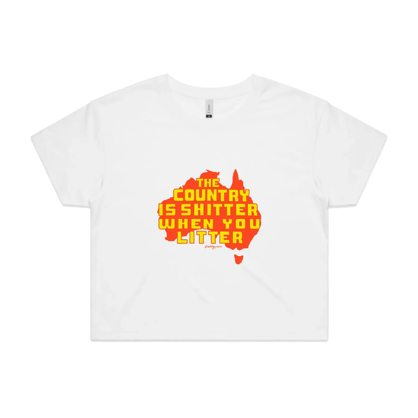 White front flat lay