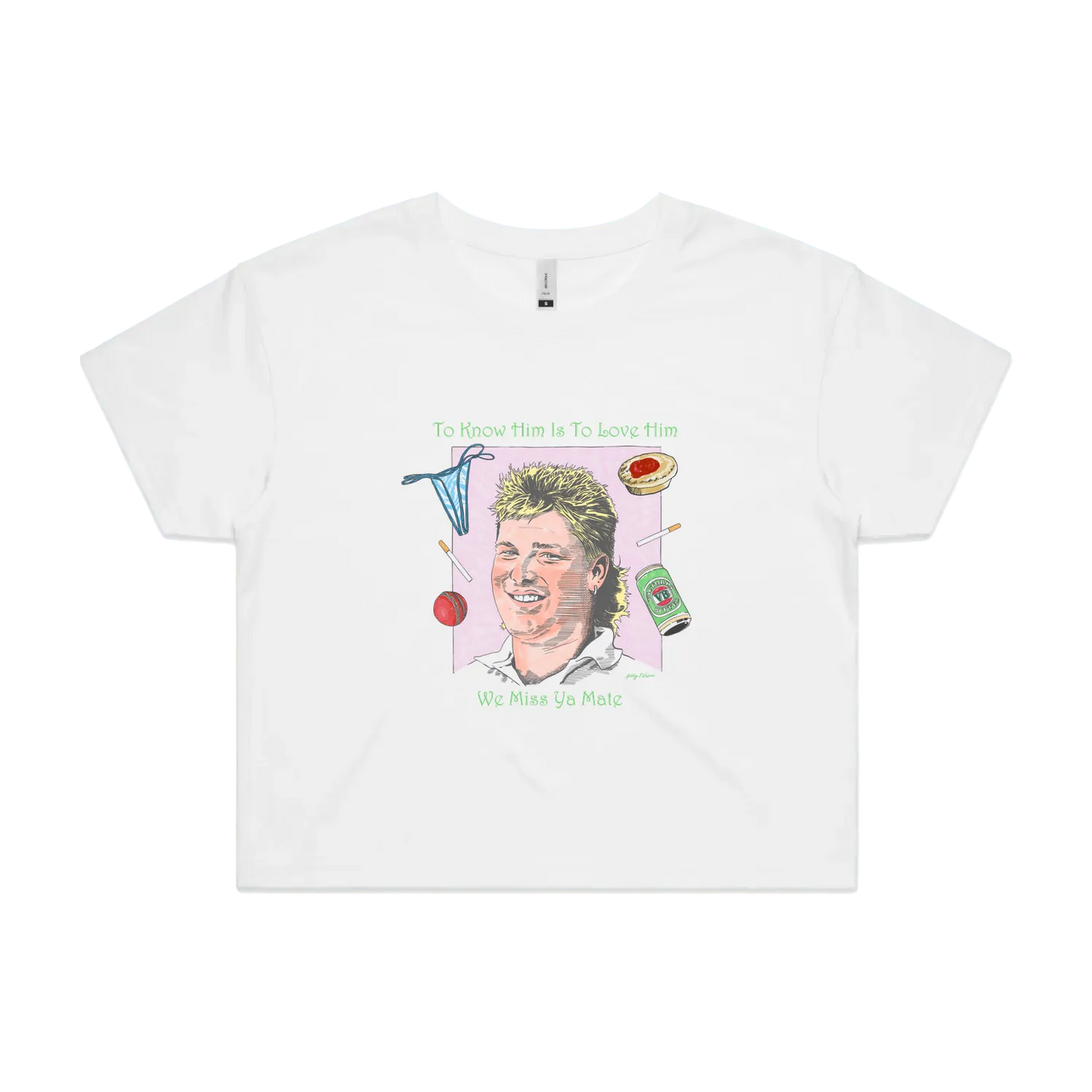 White front flat lay