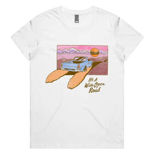 Wide Open Road Womens Tee