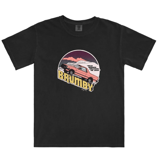 Black front flat lay