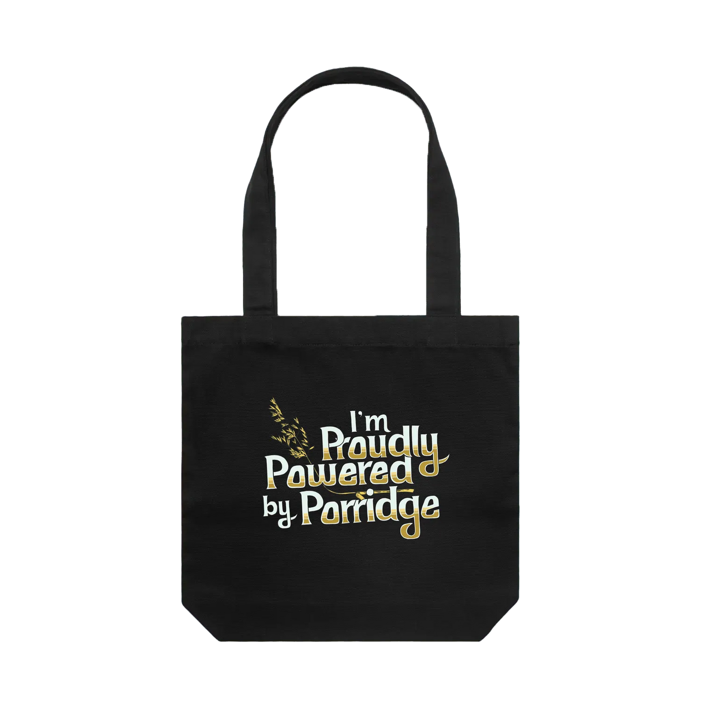Black front flat lay