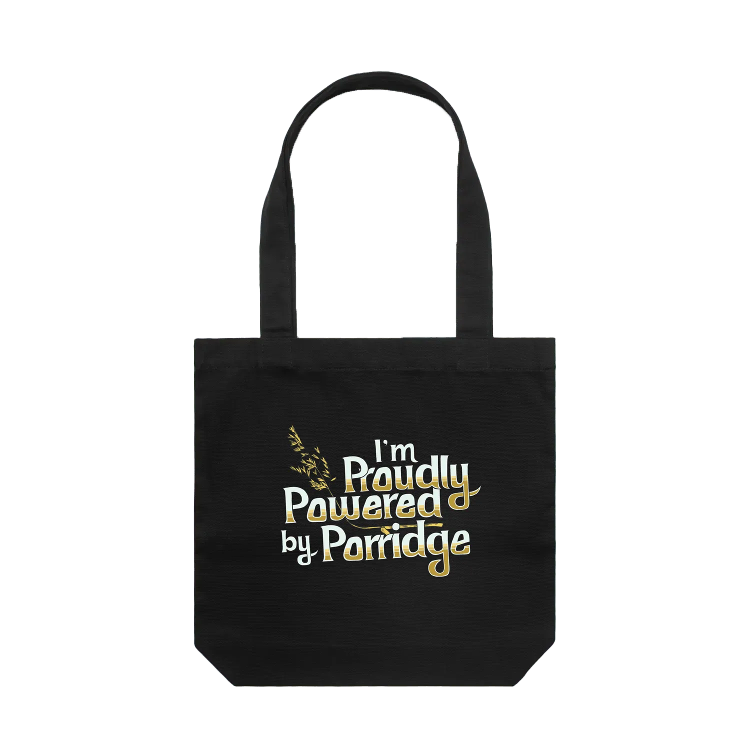 Black front flat lay