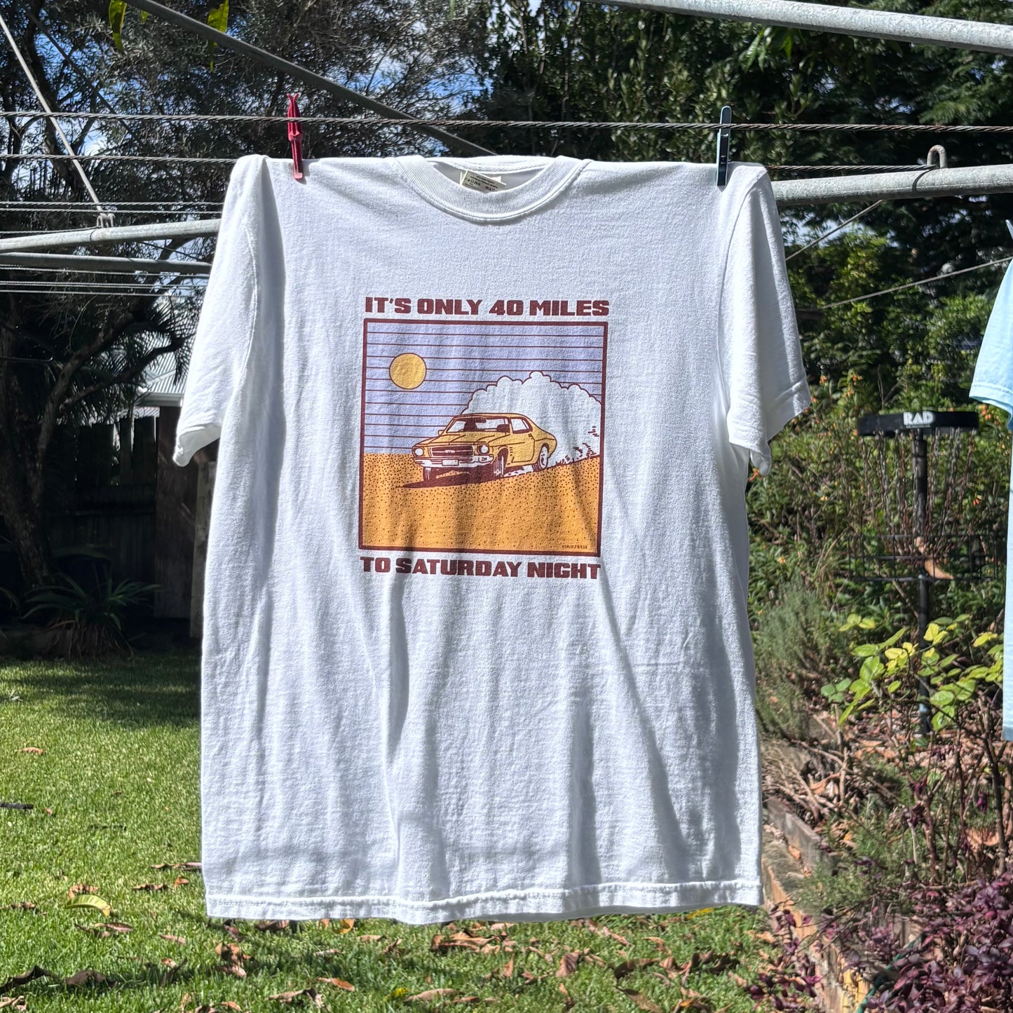40 Miles To Saturday Night Unisex Tee