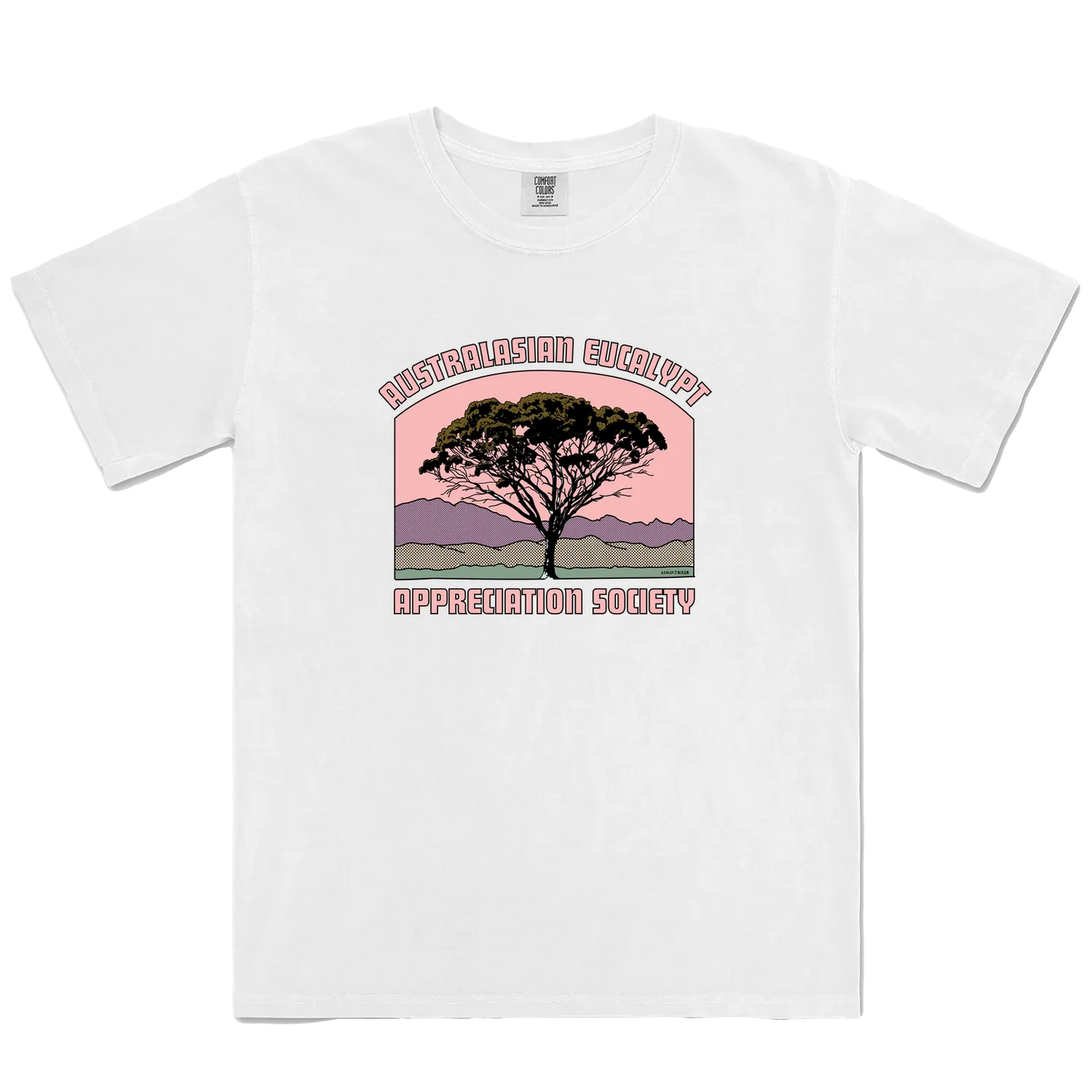 White front flat lay