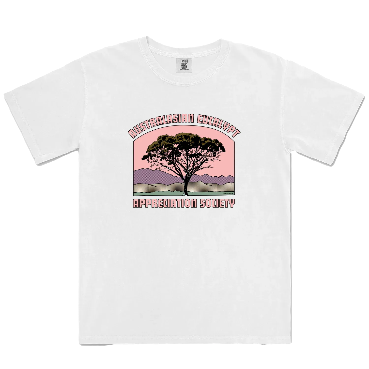 White front flat lay