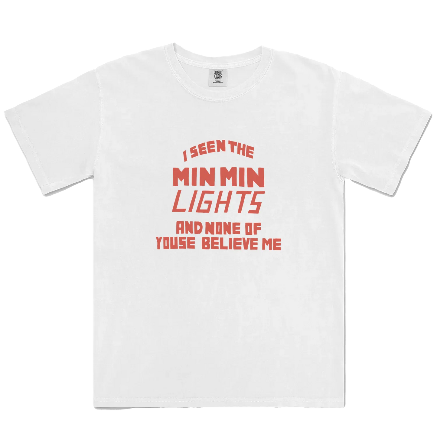 White front flat lay