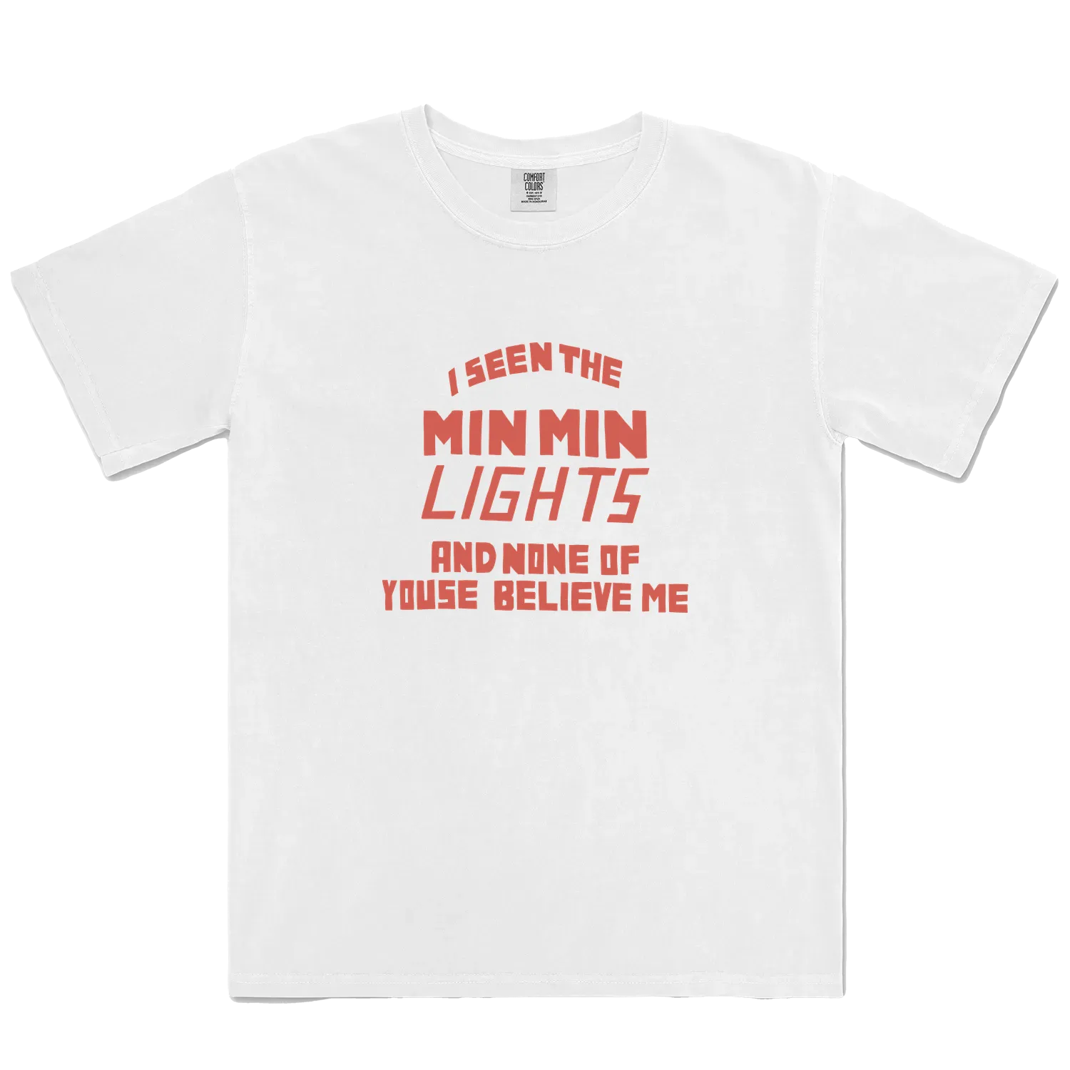 White front flat lay