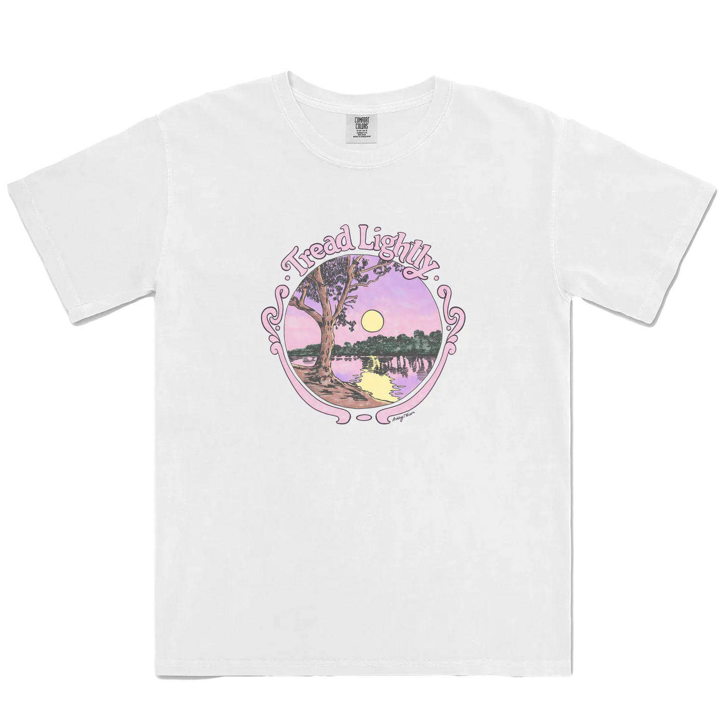 White front flat lay