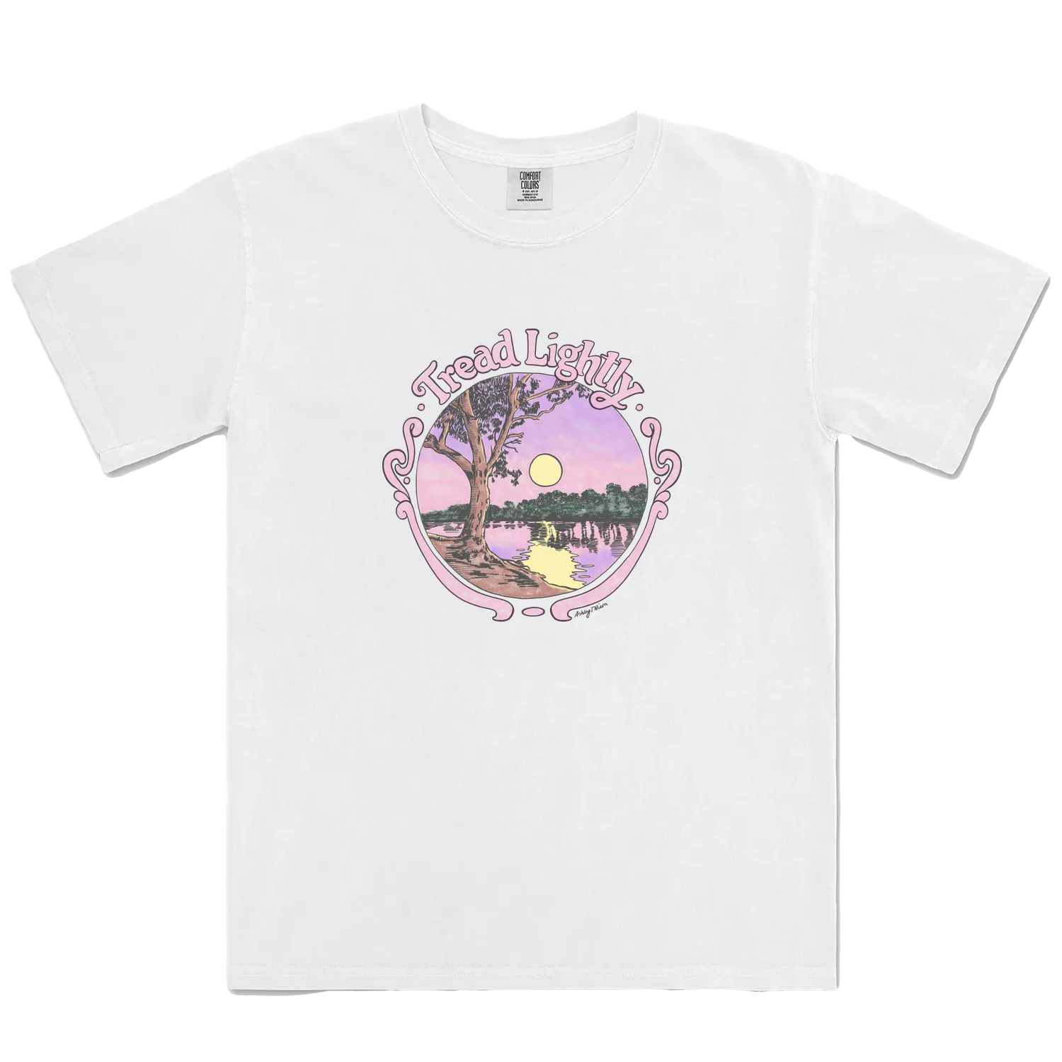 White front flat lay