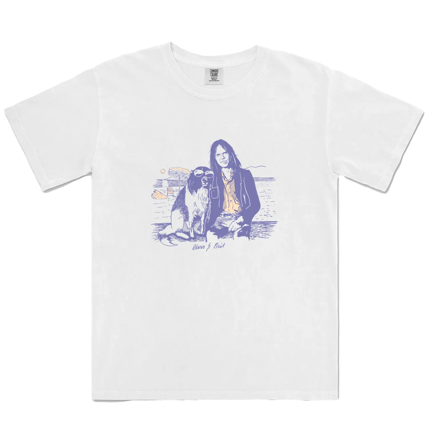 White front flat lay