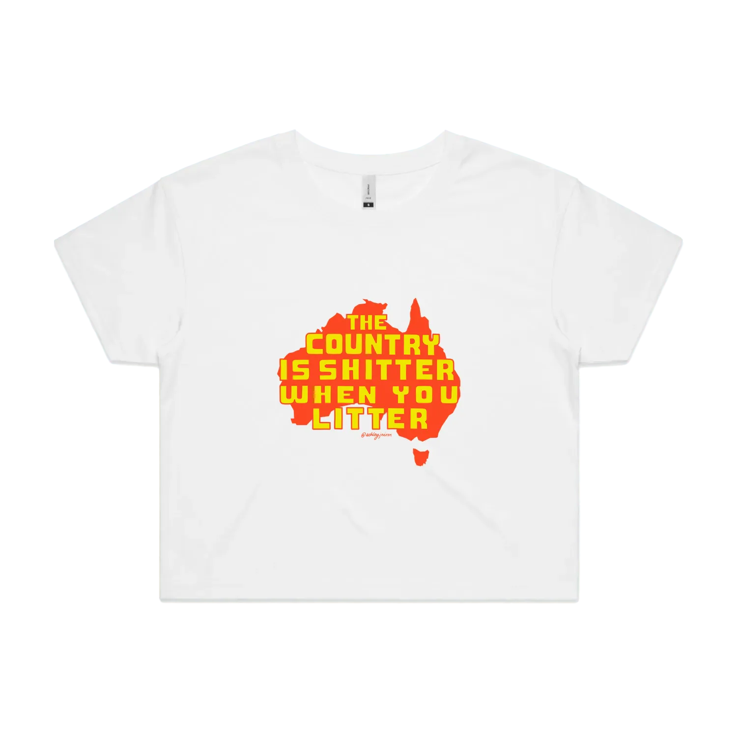 White front flat lay