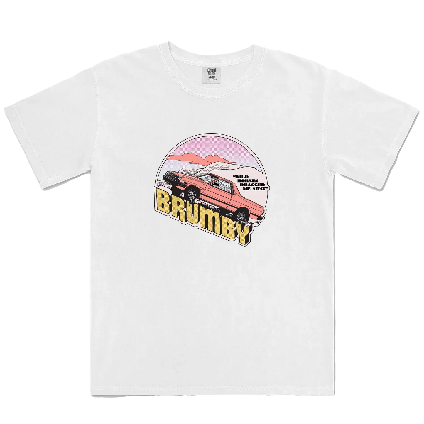 White front flat lay