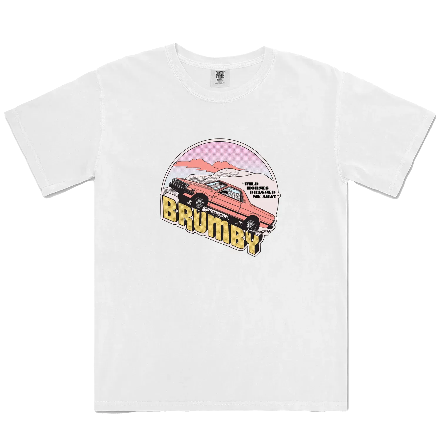 White front flat lay