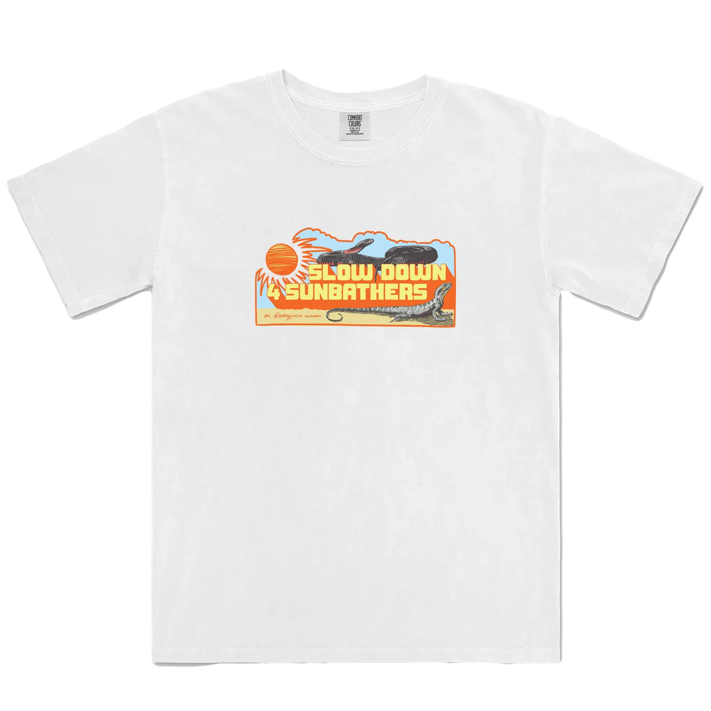 White front flat lay