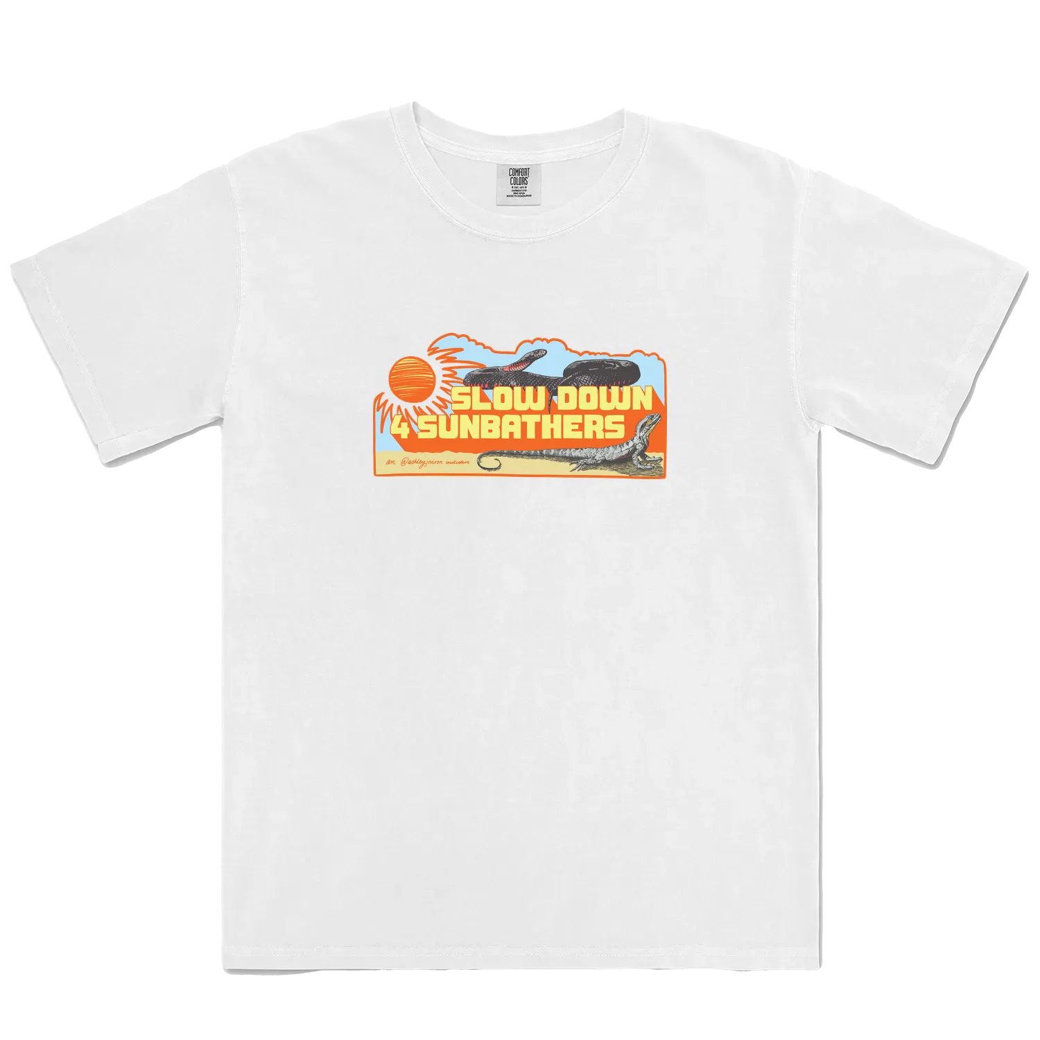 White front flat lay