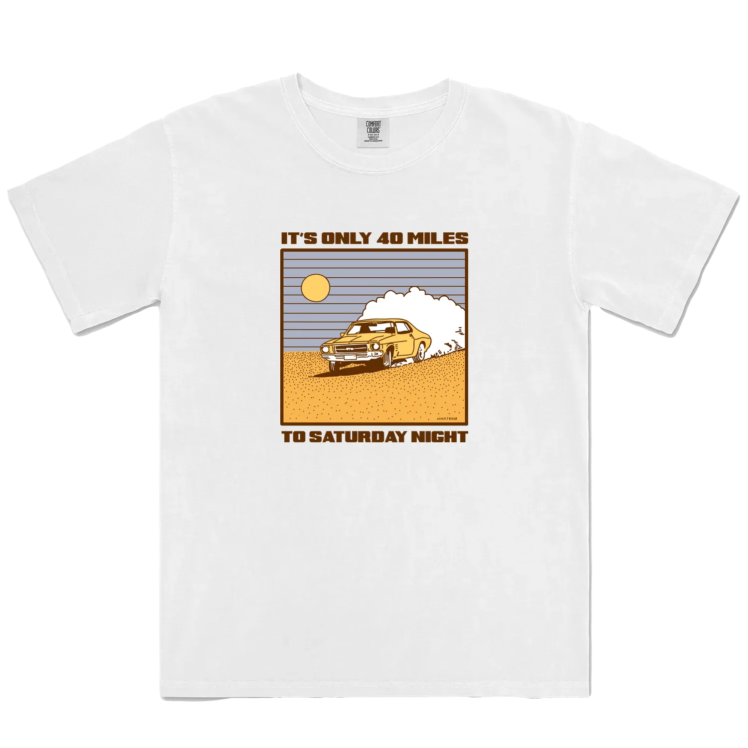 White front flat lay