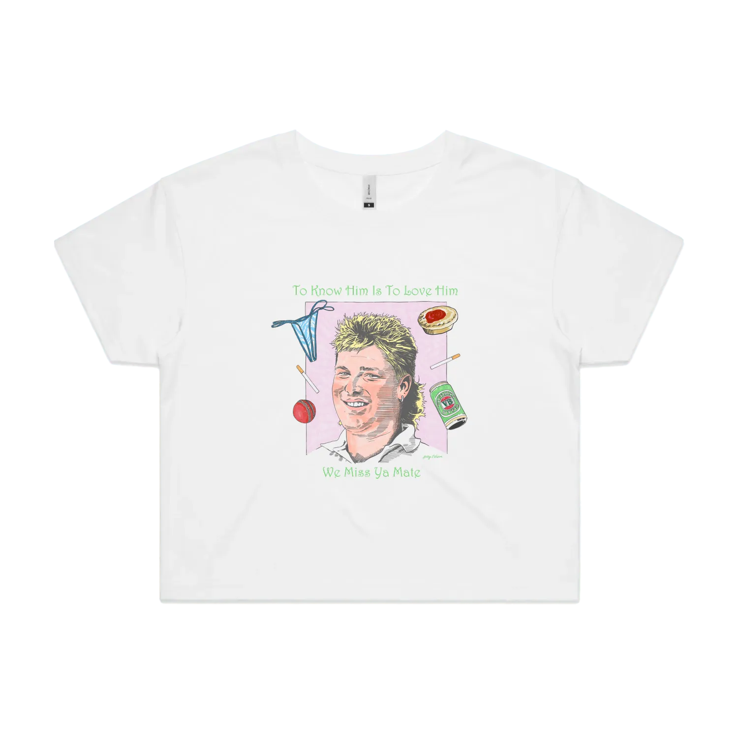 White front flat lay