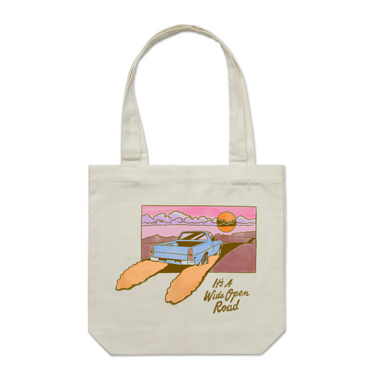 Wide Open Road Tote Bag