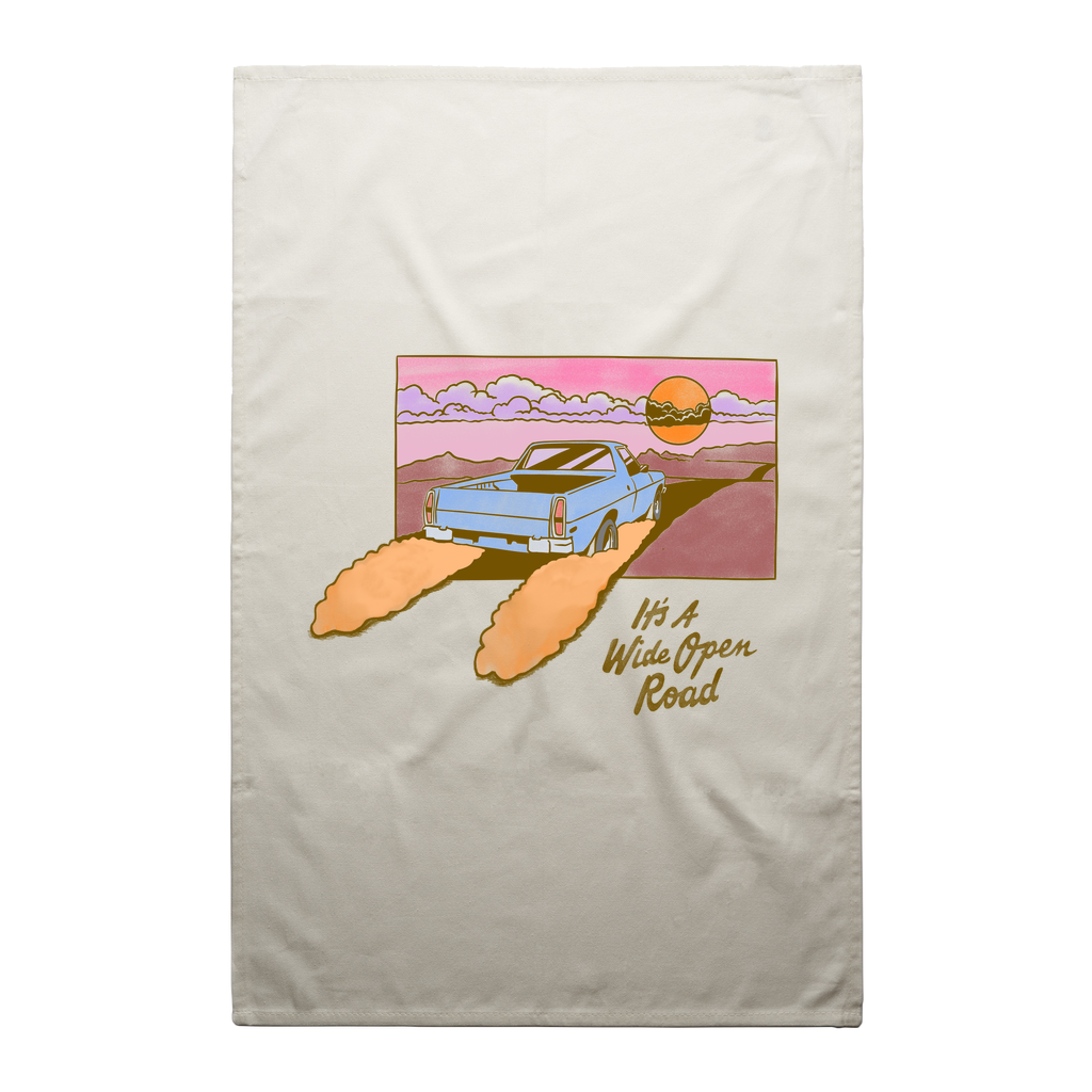 Wide Open Road Tea Towel