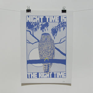 Night Time Is The Right Time Print