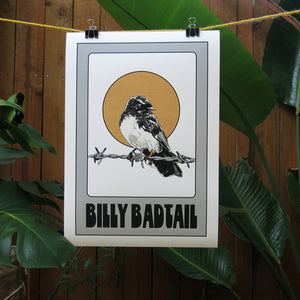 Billy Badtail A3 Print